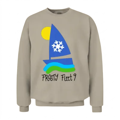Frosty Fleet 9 - Large and Loud Unisex Sweatshirt - Sand