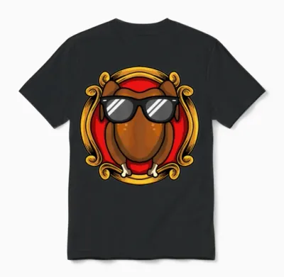 Thanksgiving Funny Unisex T-Shirt - Black