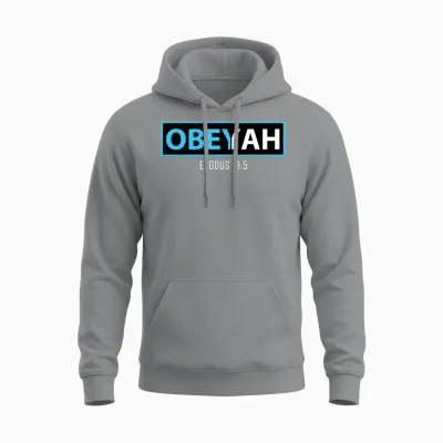 Obey Yah, Hebrew Roots Movement Yahweh Gift Unisex Hoodie - Sport Grey