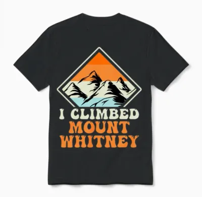 Mountaineers Summit Sports Hiking Climbing Unisex T-Shirt - Black