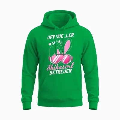 Official Ski Hat Bereuer Après-Ski, Skier, Party Unisex Hoodie - Irish Green
