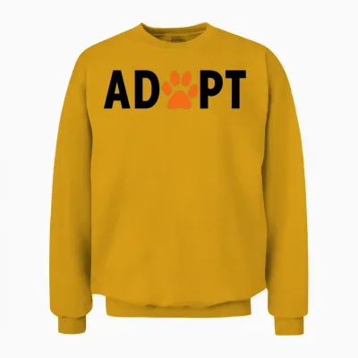 Adopt Dogs Unisex Sweatshirt - Gold