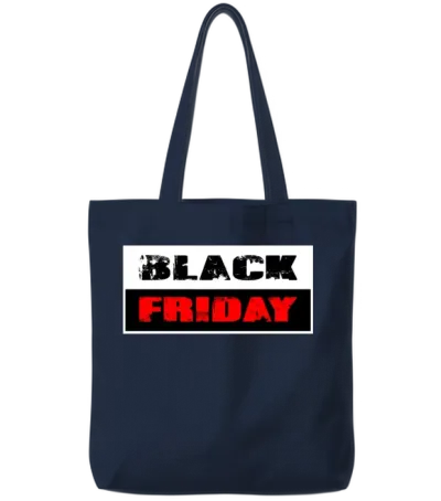 Black Friday Tote Bags - Navy