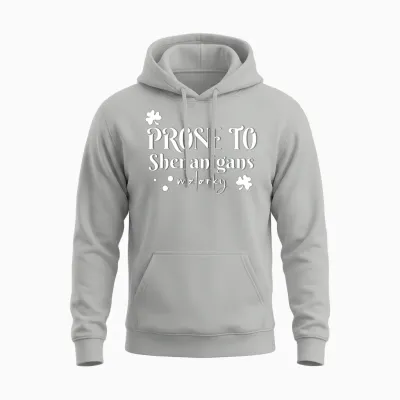 Shenanigans Pride Graphic Unisex Hoodie - Ash