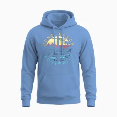Bondi Beach Australia Unisex Hoodie - Carolina Blue