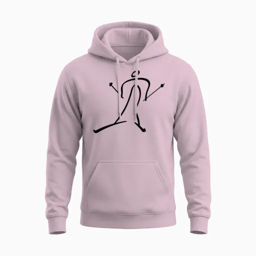 Olympic Cross Country Skiing Unisex Hoodie - Light Pink