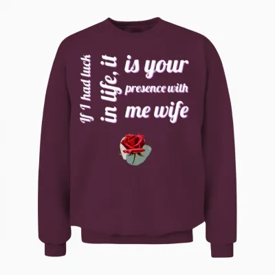 Valentine's Day Design Halima Fashion. Unisex Sweatshirt - Maroon