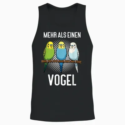 Mehr Als Einen Vogel Wellensittich Wellensittichbesitzer Unisex Tank Top - Black