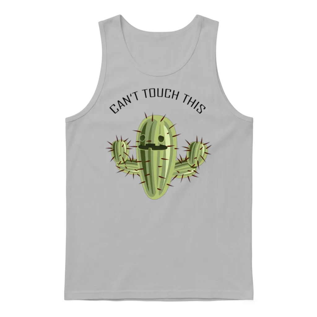 Cactus Funny Saying โ Memes & Humor Unisex Tank Top - Ash