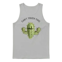 Cactus Funny Saying — Memes & Humor Unisex Tank Top - Ash – 1