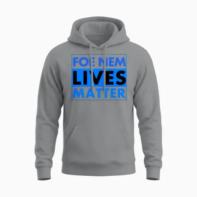 Foe Nem Lives Matter Unisex Hoodie - Sport Grey
