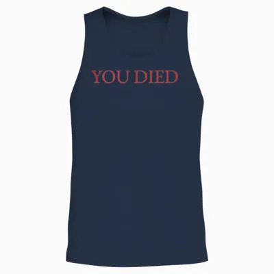 Died Souls Video Game Unisex Tank Top - Navy