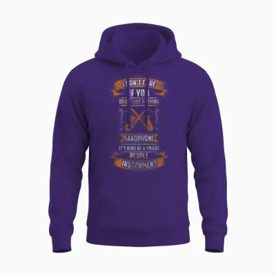 Saxophone Concert Unisex Hoodie - Purple