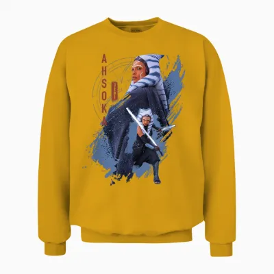 Star Wars Ahsoka Tano Jedi Ready Disney+ Unisex Sweatshirt - Gold