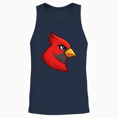 Cardinal Head For Unisex Tank Top - Navy