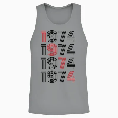 1974 Vintage Unisex Tank Top - Sport Grey