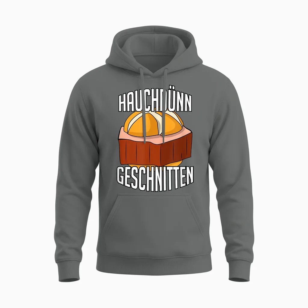 Leberkäse Brötchen Hauchdünn Geschnitten Unisex Hoodie in Graphite Heather