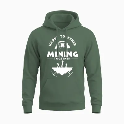 Gold Mining Miner Unisex Hoodie - Military Green