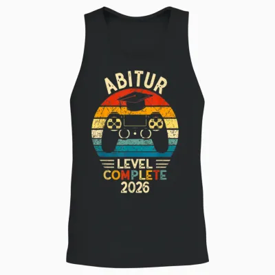 Abitur 2026 Level Complete Unisex Tank Top - Black