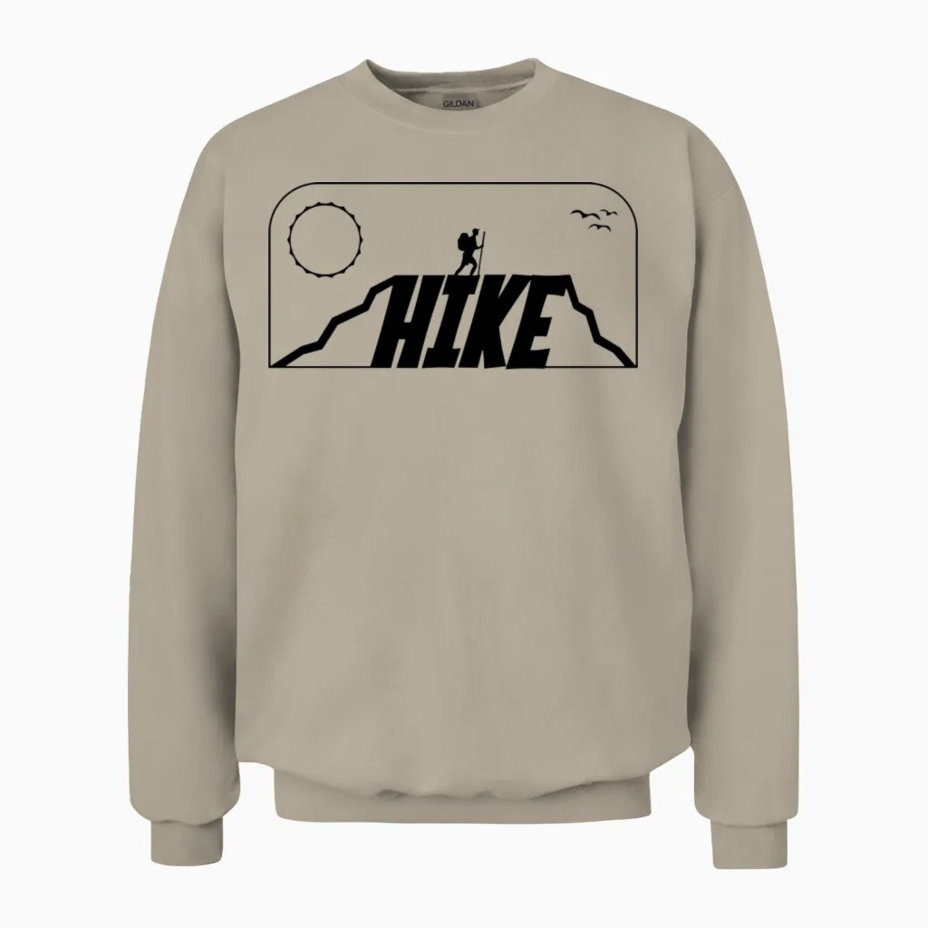 Hike Hiking & Outdoors Unisex Sweatshirt in Sand