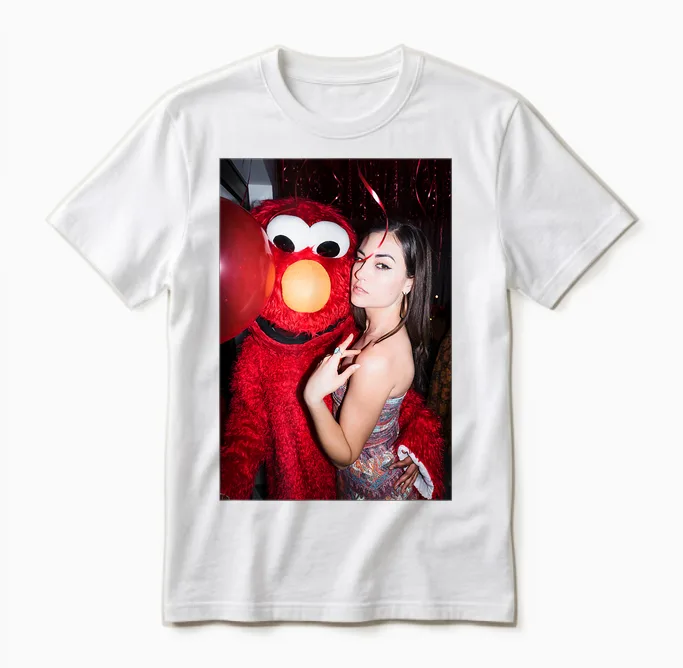 Men's Sasha Grey Graphic T-Shirt, Black Unisex T-Shirt in White