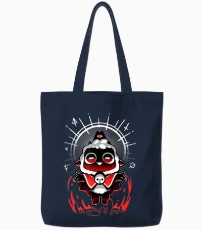 Join the Cult - Cult of the Lamb Cute Gamer Cult of the Lamb T-Shirt, Black, S Tote Bags - Navy