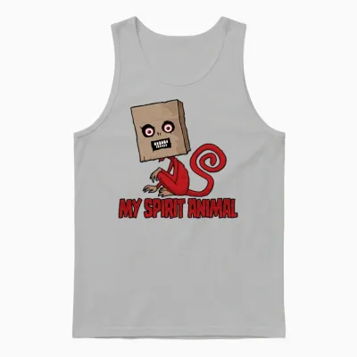 Maniacal Masked Monkey Spirit Animal Unisex Tank Top - Ash