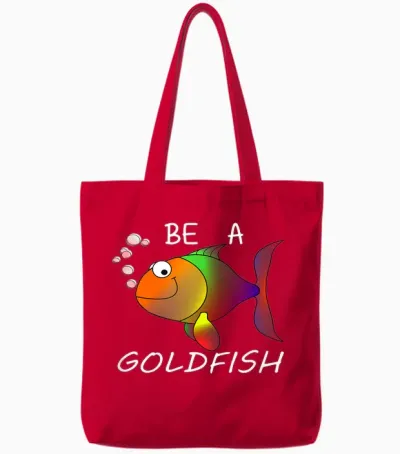 Sei Ein Goldfisch Tote Bags - Red