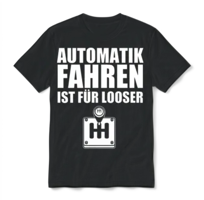 Automatic Manual Transmission Car Stick Drive Unisex T-Shirt - Black