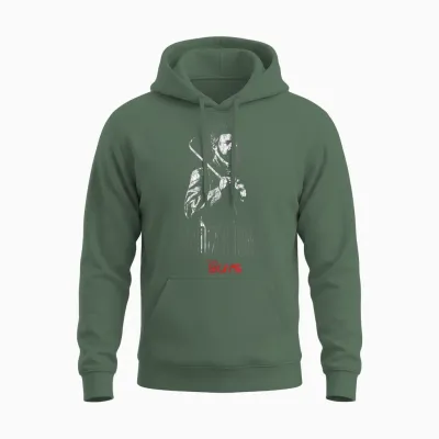 The Boys Daddy's Home Billy Butcher Black & White Tv Show Unisex Hoodie - Military Green