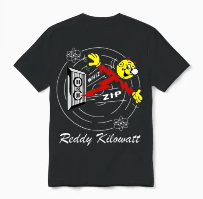 Reddy Kilowatt Electric Unisex T-Shirt - Black