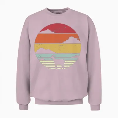 Goat Retro Unisex Sweatshirt - Light Pink