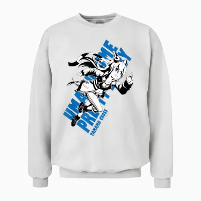 Umamusume: Pretty Derby Tamamo Cross Unisex Sweatshirt - White