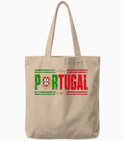 Portugal Portuguese Men Kids Women Portuguese Tote Bags - Natural