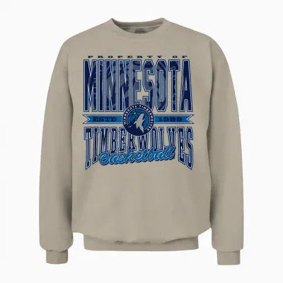 Nba Minnesota Timberwolves Nonstop-Action Unisex Sweatshirt - Sand