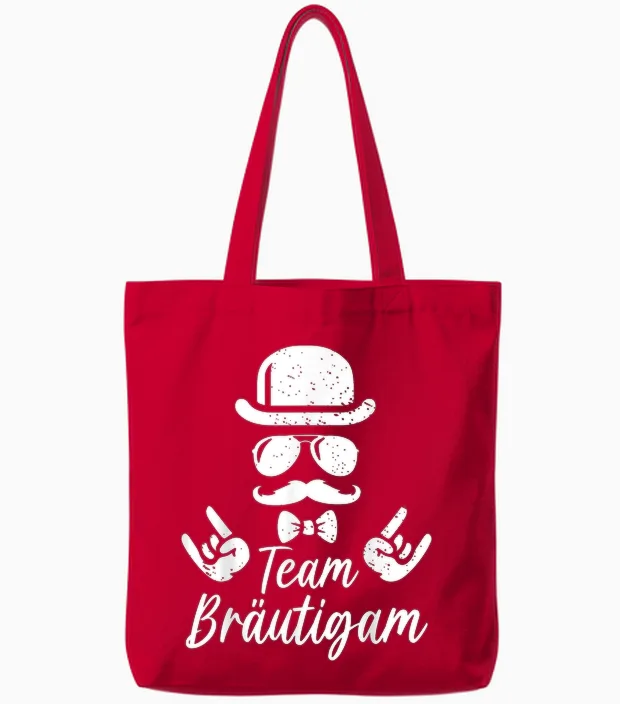 Jga T-Shirt Männer Polterabend Poltern Junggesellenabschied Tote Bags in Red