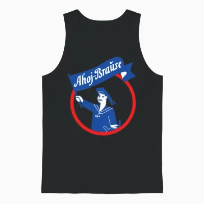 Ahoj Brause Unisex Tank Top - Black