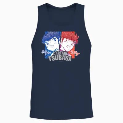 Captain Tsubasa Tsubasa Ozora＆kojirou Hyuuga Unisex Tank Top - Navy