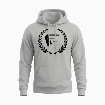 Laurel Wreath Plastering Unisex Hoodie - Ash