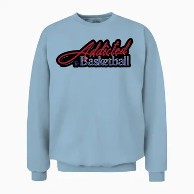 Addicted to Basketball Unisex Sweatshirt - Light Blue