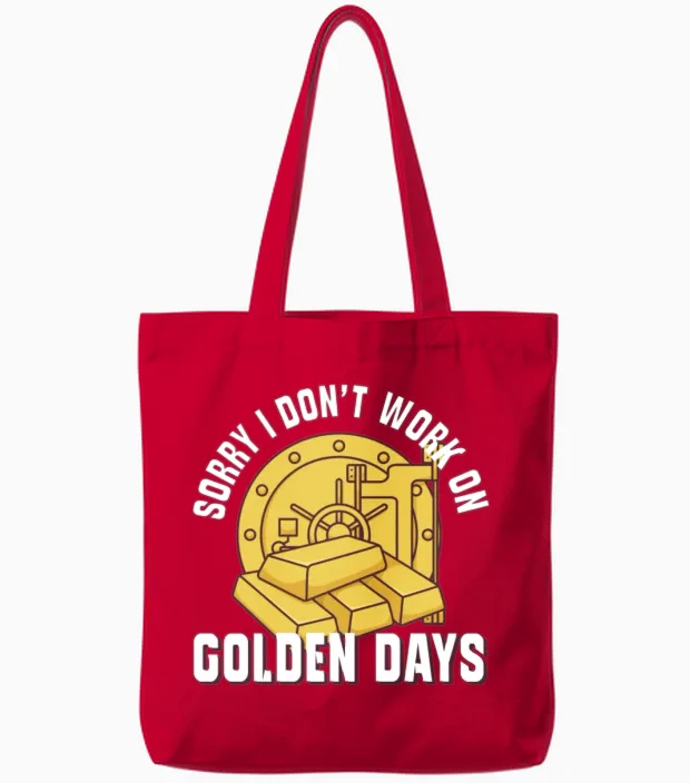 Gold Digging Gold Mining Gold Panning Gold Mine Tote Bags in Red