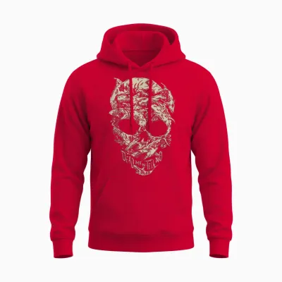Disney Pirates Shark Skull Unisex Hoodie - Red