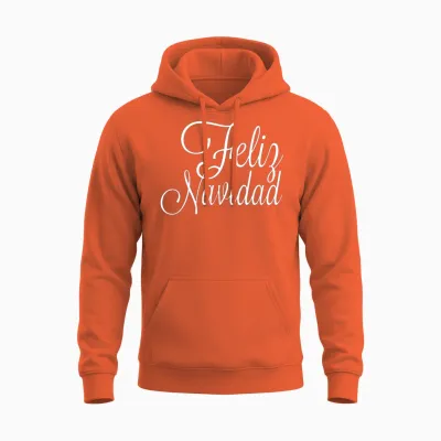 Feliz Navidad Unisex Hoodie - Orange