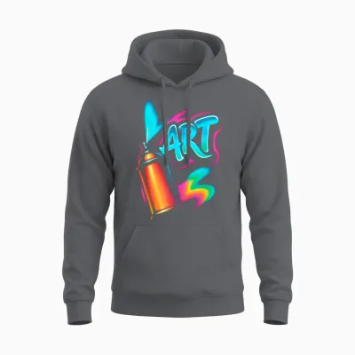 Graffiti Street Art Urban Painting Künstler Graffiti Künstler Unisex Hoodie - Charcoal