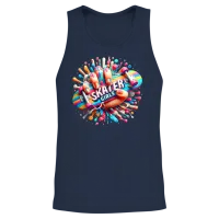 Skater Girls Unisex Tank Top - Navy – 2