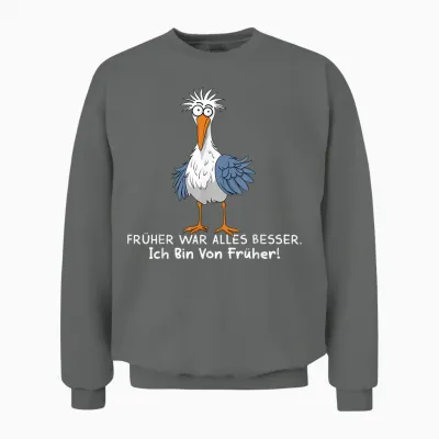 Funny Sprüch Lustige Tshirts Männer Damen Herren Möwe Unisex Sweatshirt - Graphite Heather