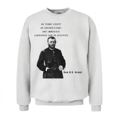 Gen Grant Design 1 Unisex Sweatshirt - White