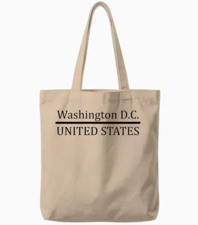 Washington D.c. Us Tote Bags - Natural