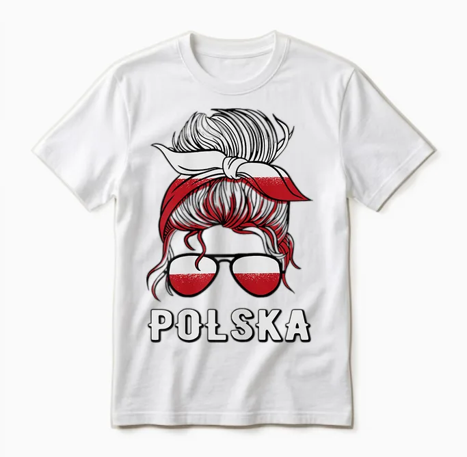 Polska Mädchen Polen Mädchen Polnisch Mädchen Frauen Polska Unisex T-Shirt in White