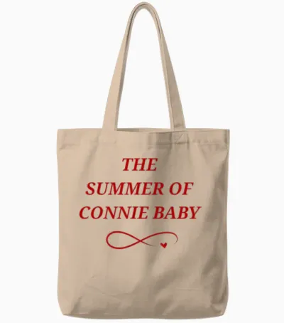 Slogan Humoristique the Summer of Connie Baby 2025 Tote Bags - Natural